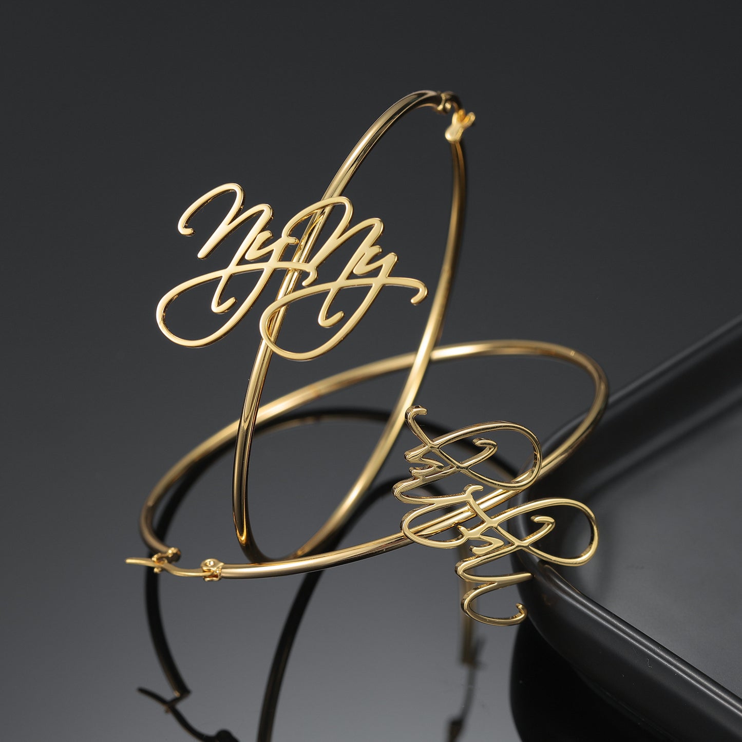 Custom Name Hoop Earring QE855