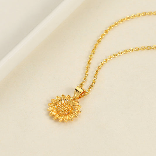 Sunflower Pendant Necklace SS-N-8002