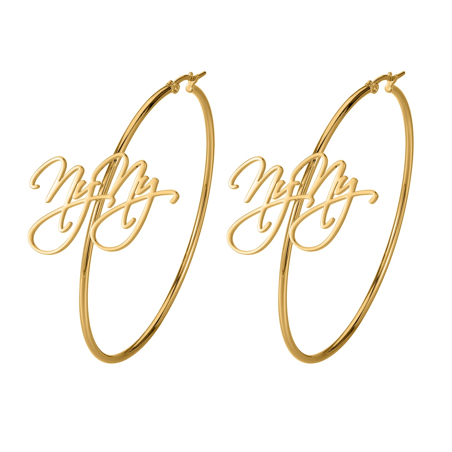 Custom Name Hoop Earring QE855