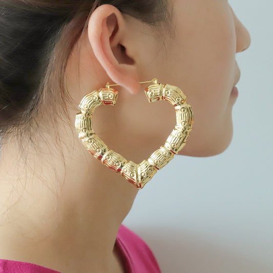 Heart Hoop Earrings QE20789