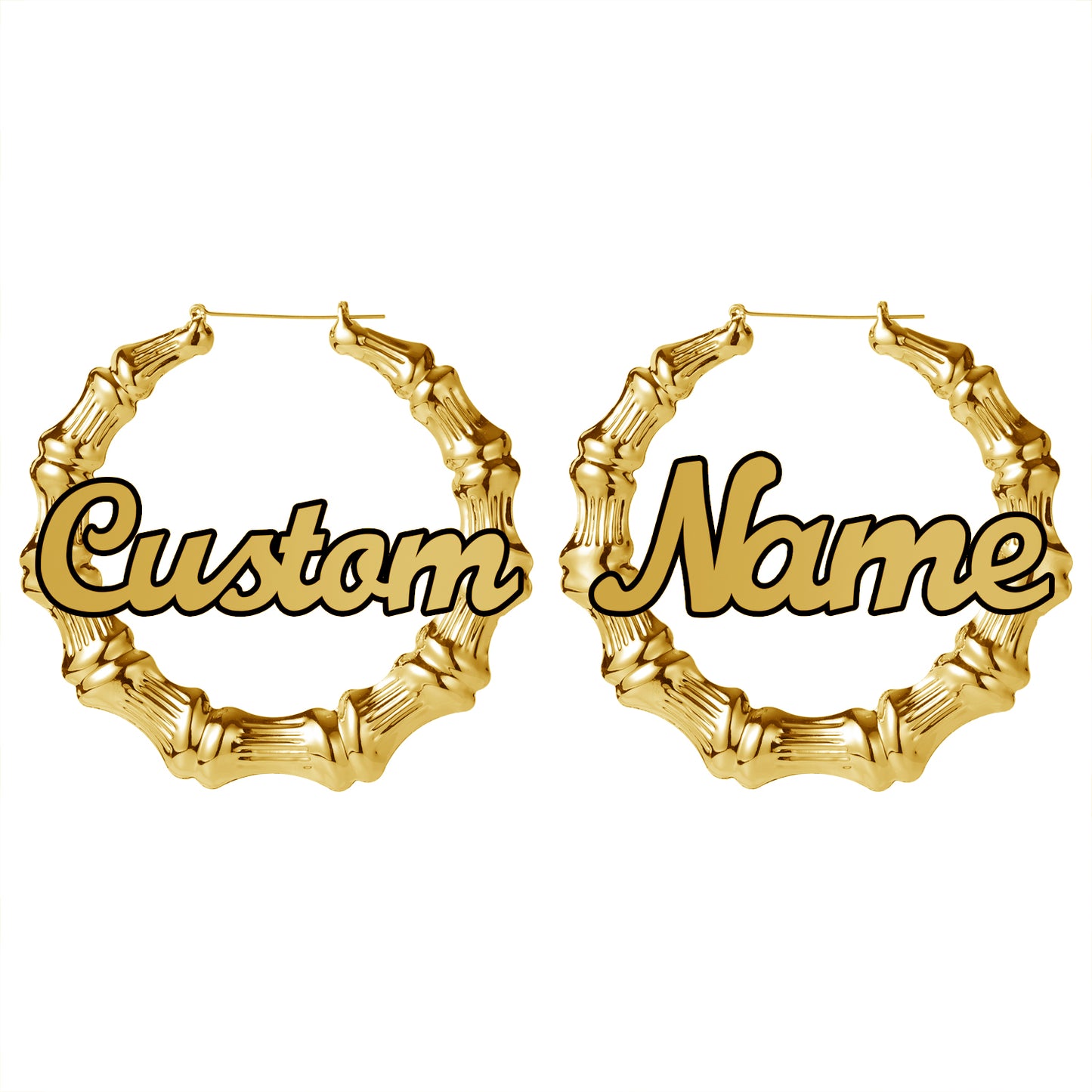 Hoop Bamboo Earrings QE20786