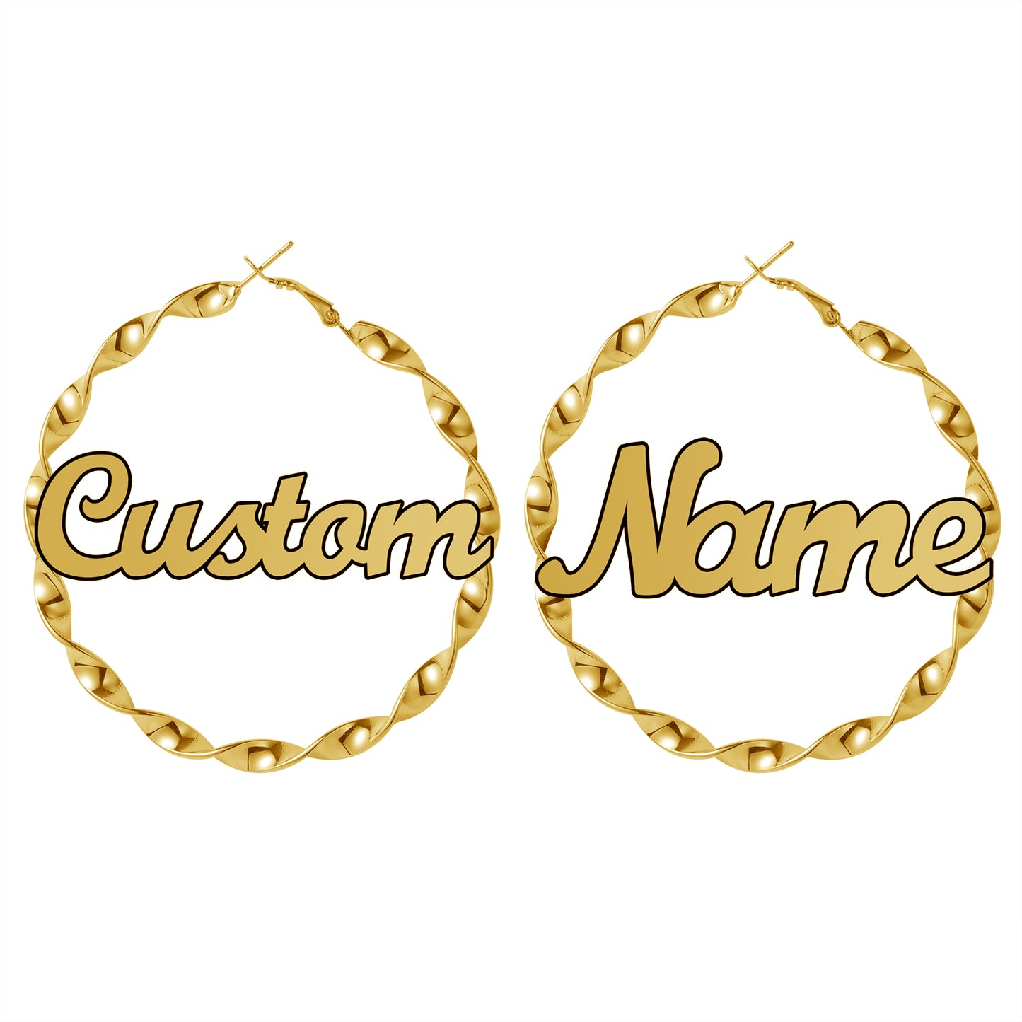 Wave Hoop Earrings QE20787