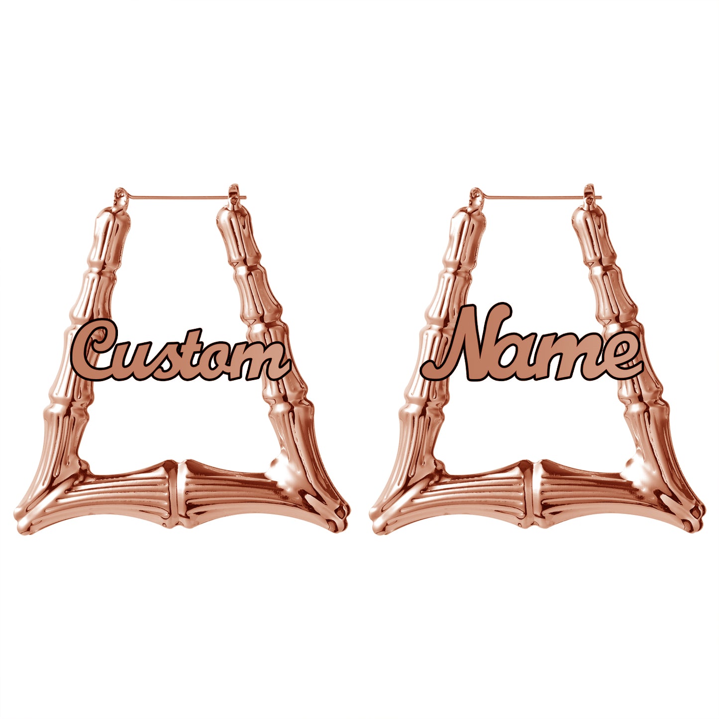 Trapezoid Bamboo Earrings QE20785