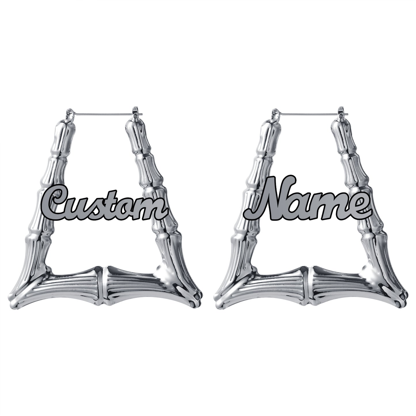 Trapezoid Bamboo Earrings QE20785