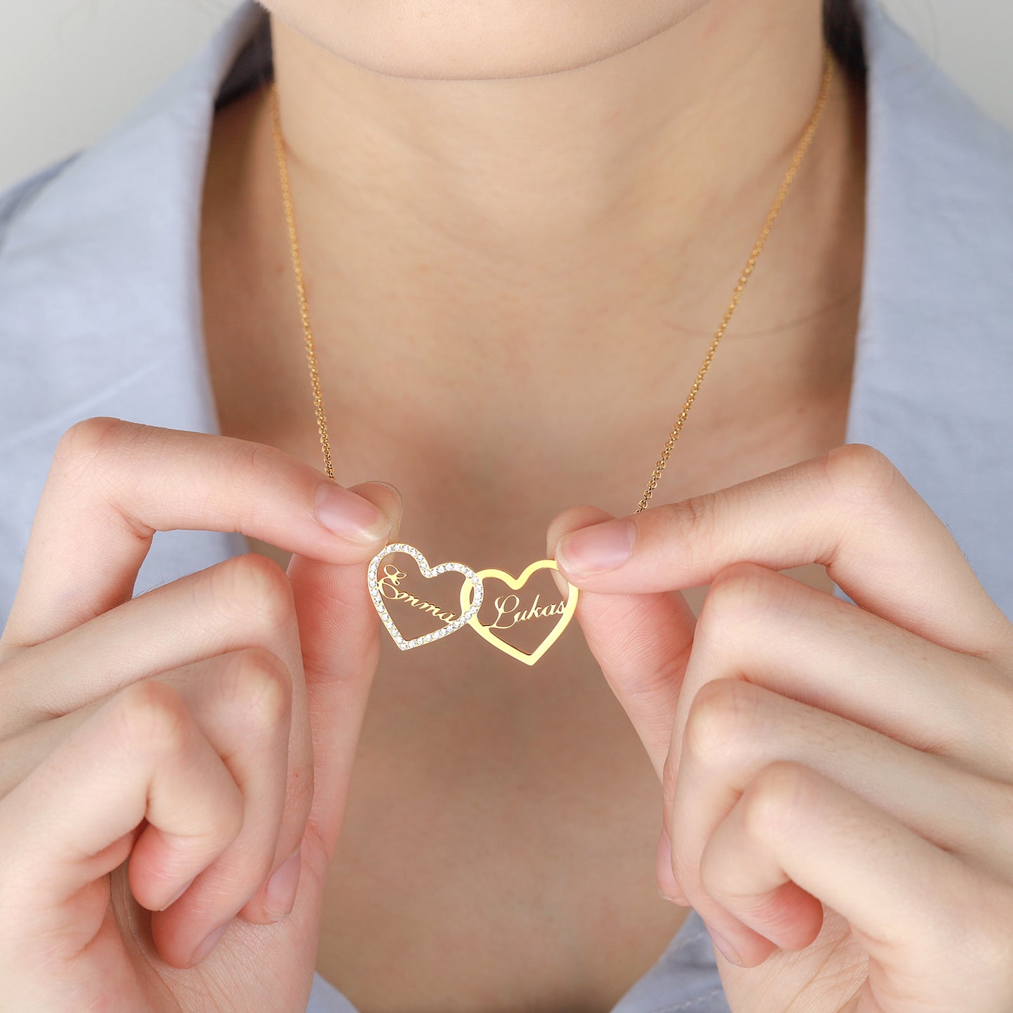 Custom Heart Necklace QN199