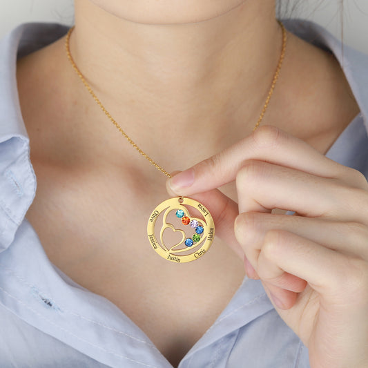 Birthstone Name Necklace DN205