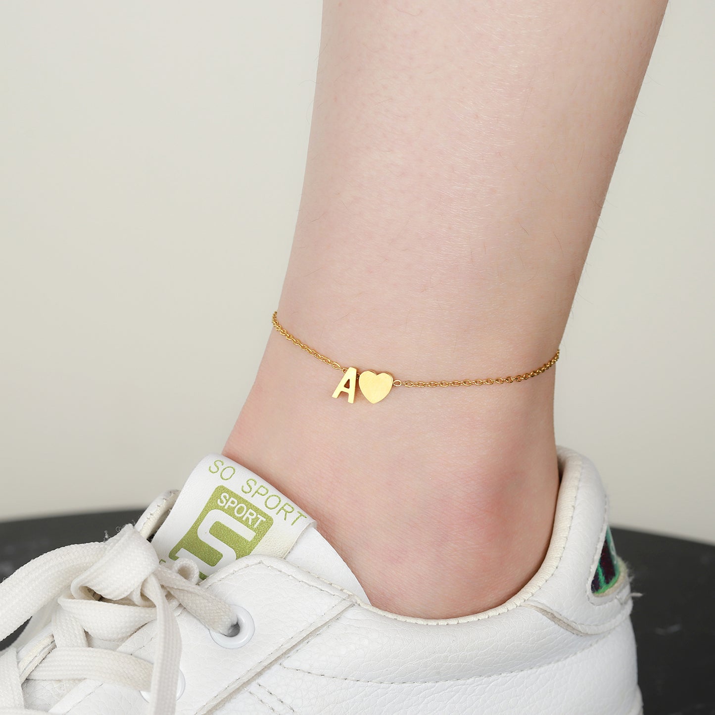 nitial Letter Anklet SA195