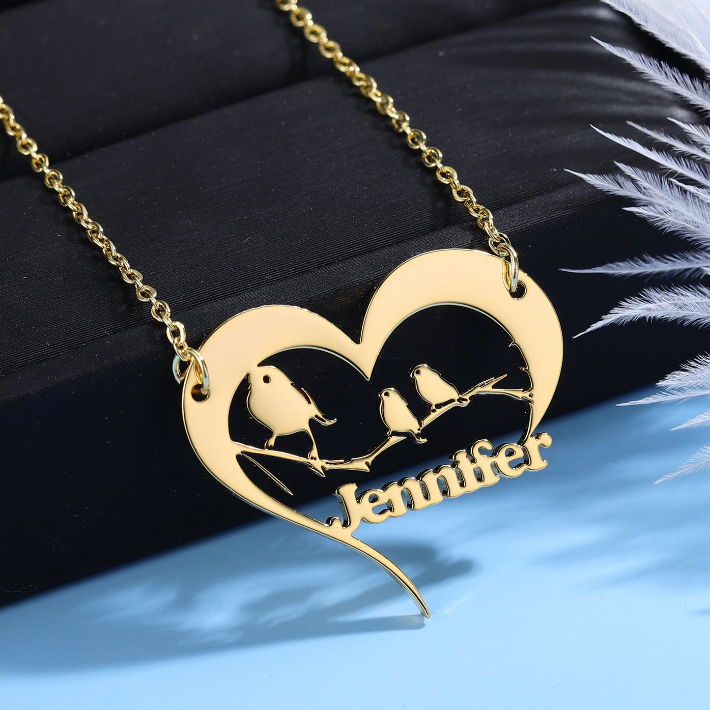 Birds Name Necklace For Mom QN181-2