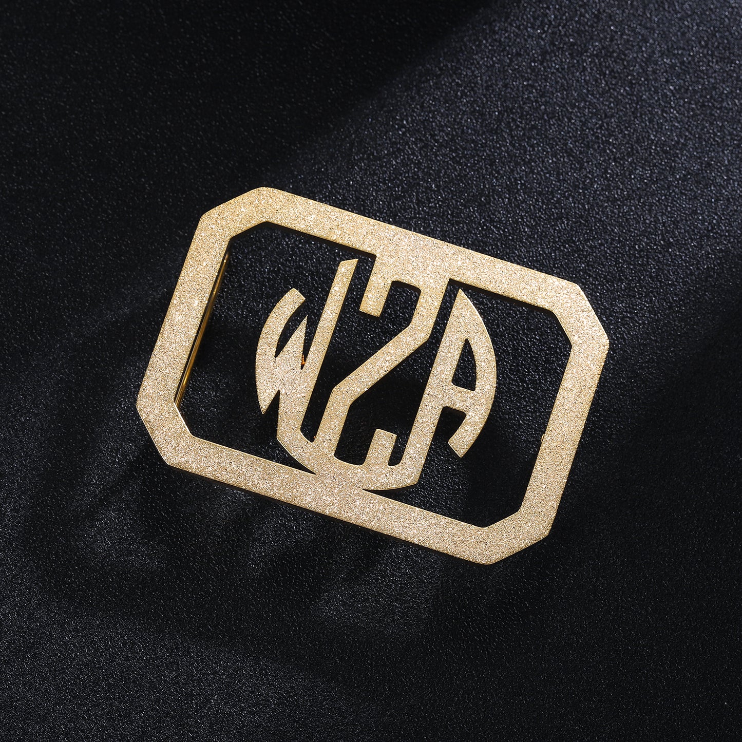 Frosted 3 Letters Belt Buckle