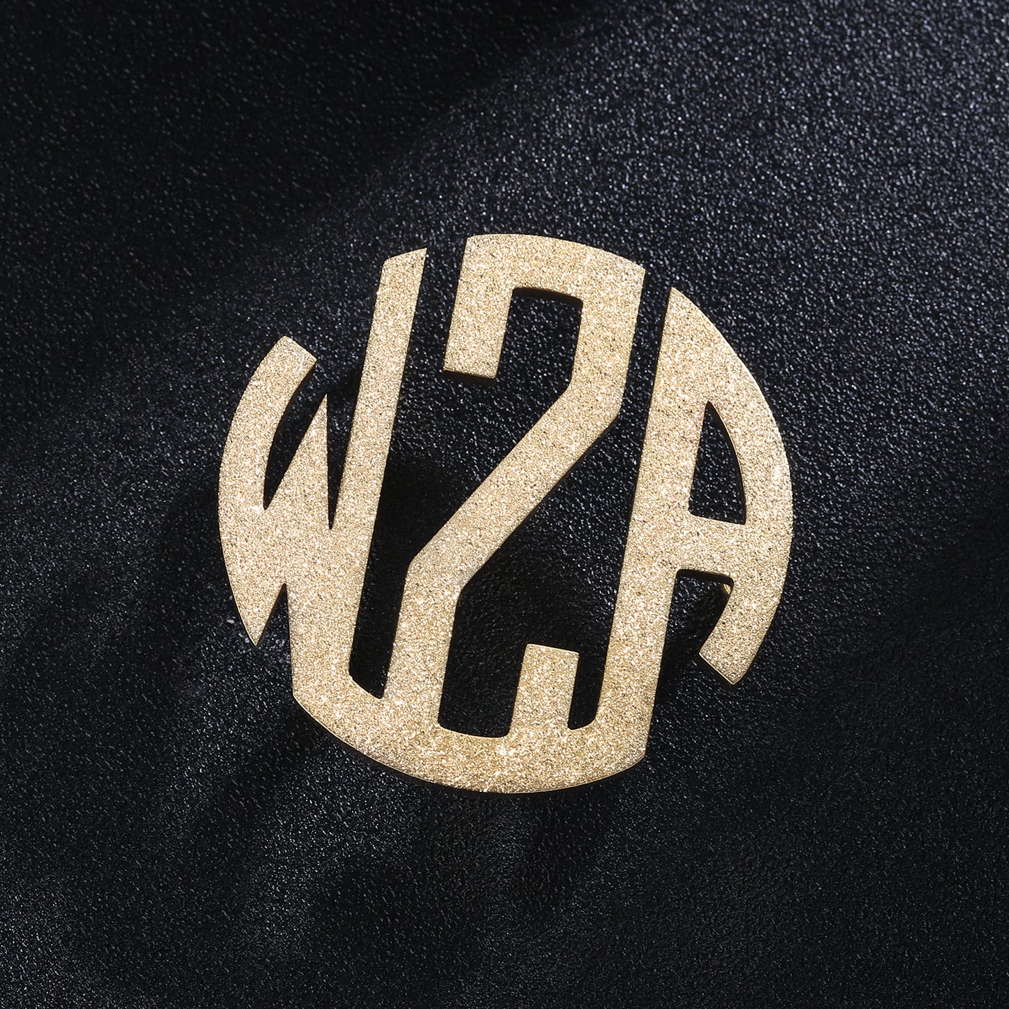 Frosted 3 Letters Belt Buckle