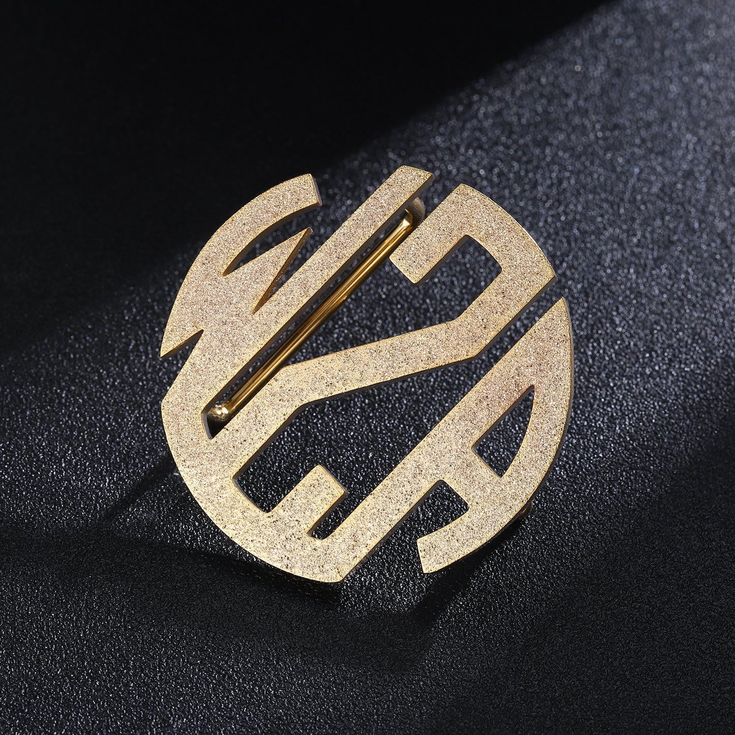 Frosted 3 Letters Belt Buckle