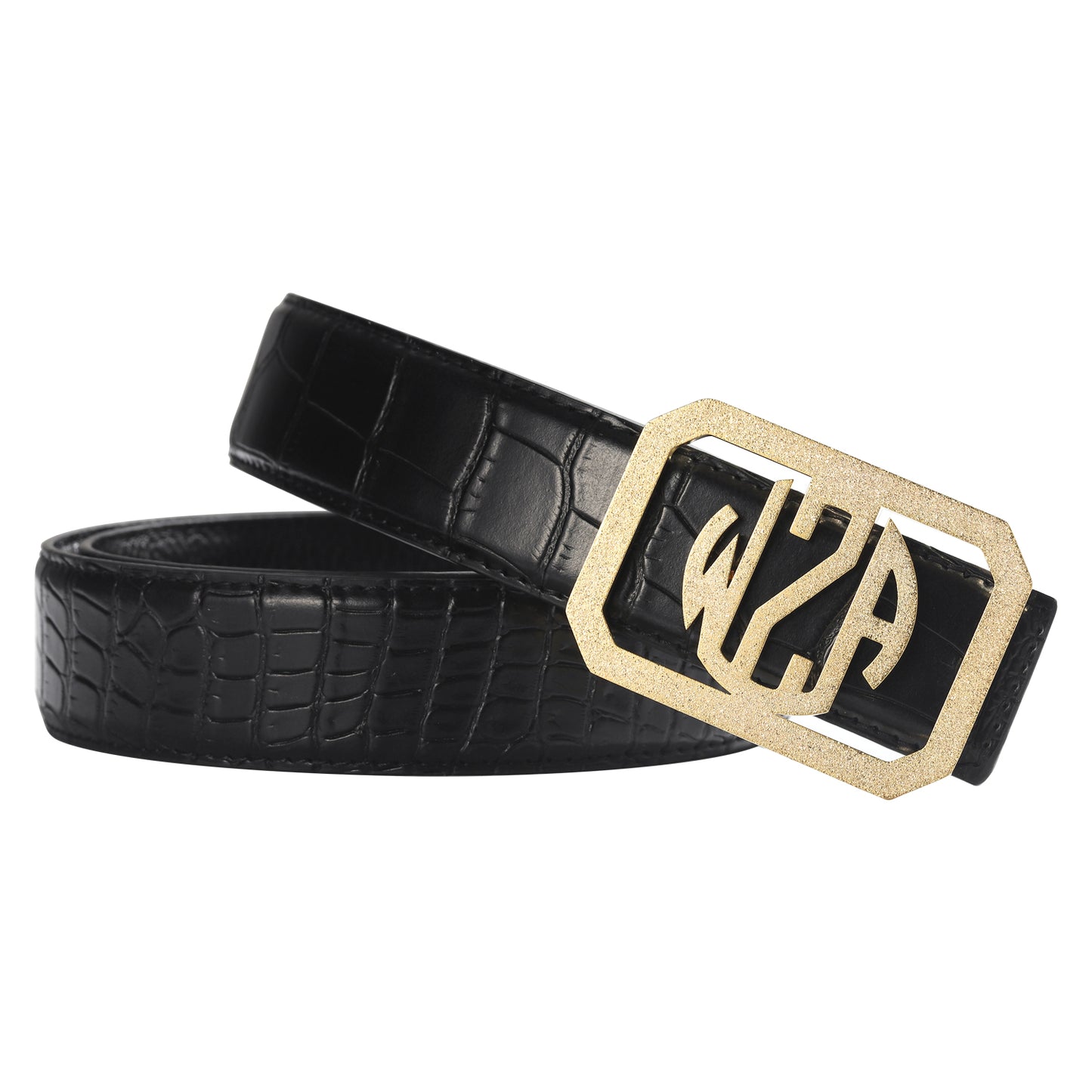 Frosted 3 Letters Belt Buckle