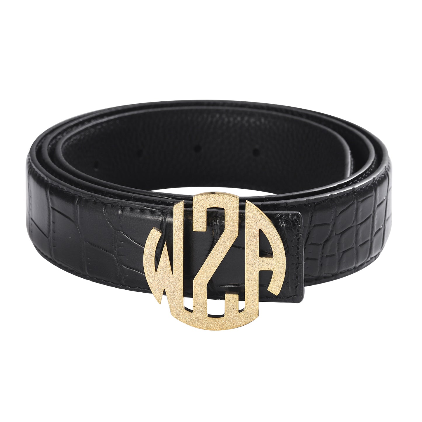 Frosted 3 Letters Belt Buckle