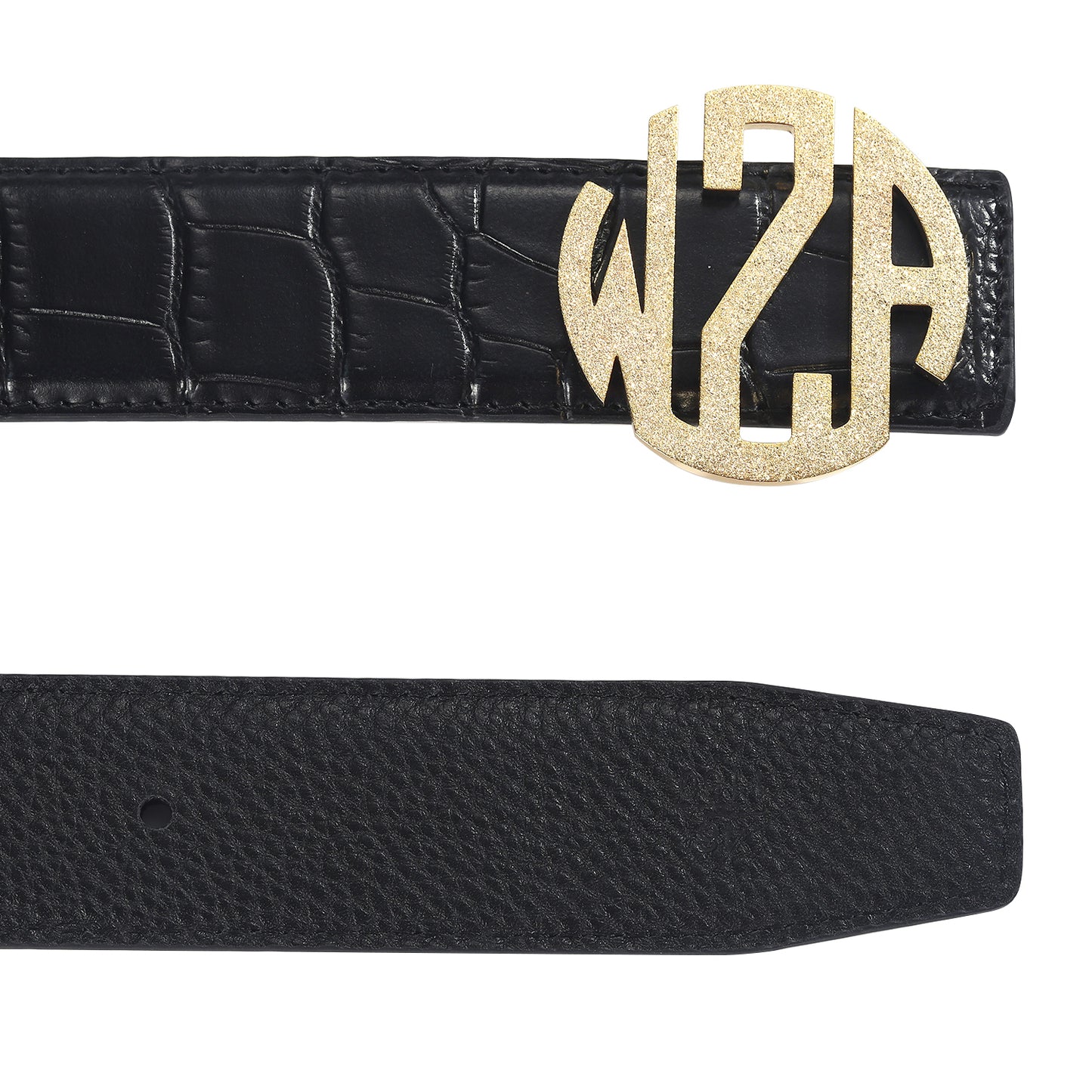 Frosted 3 Letters Belt Buckle