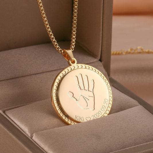 Baby Handprint Necklace QN673