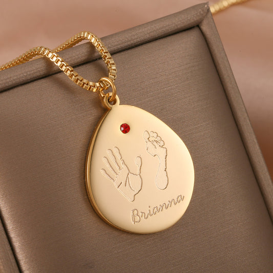 Baby Handprint Necklace QN675