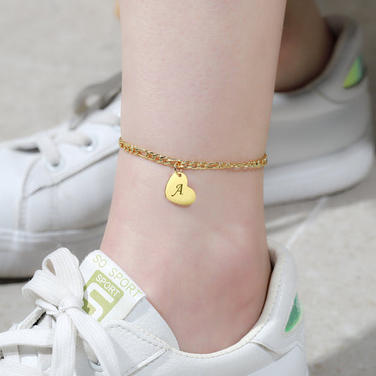 Custom Engrave Name Anklets  QA193