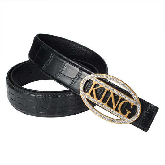 Diamond Oval Custom Name Belt Buckle