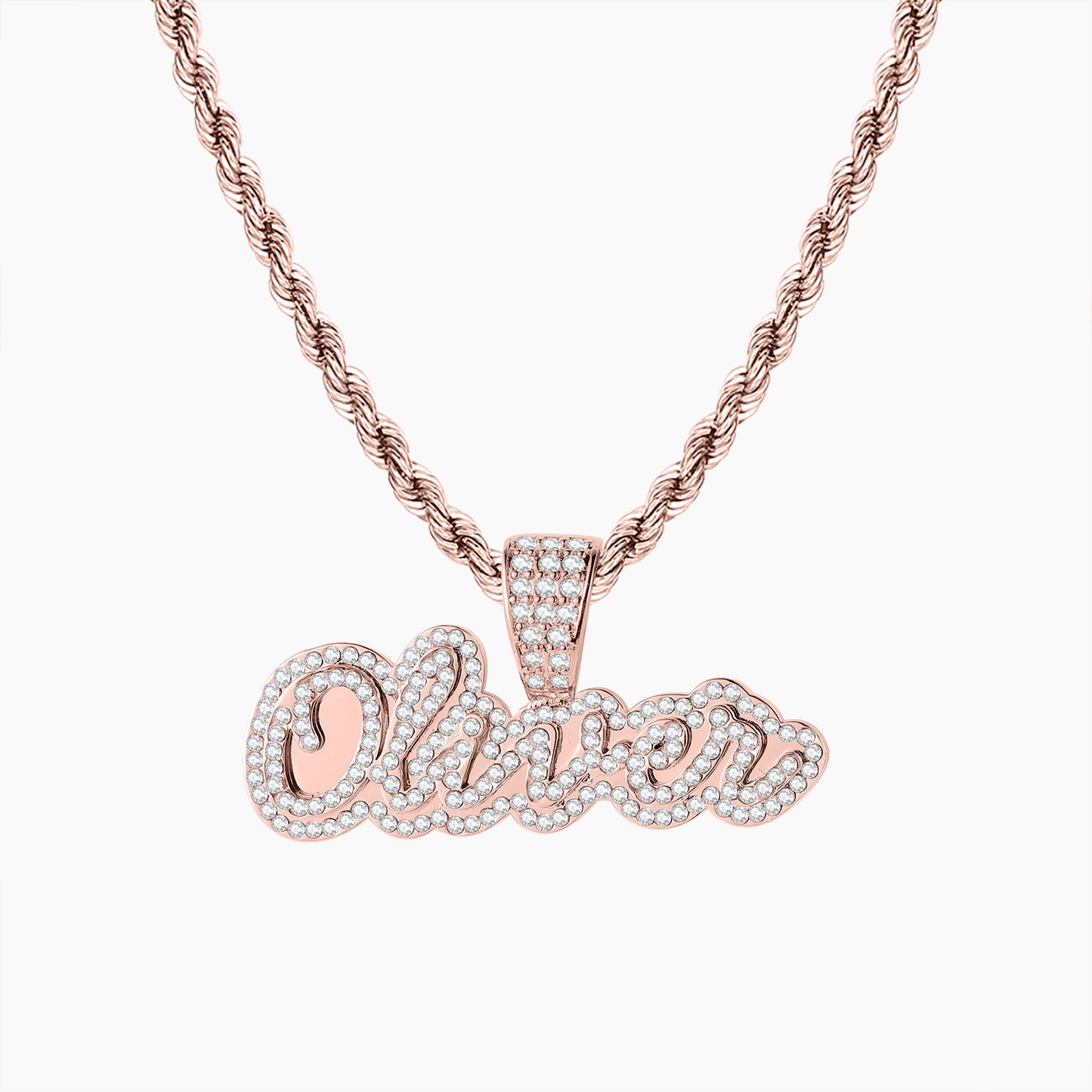 Iced Out Necklace With Name QN671