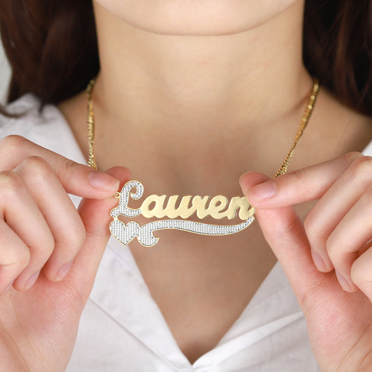 Personalisierte Namenskette und Anhänger QN210