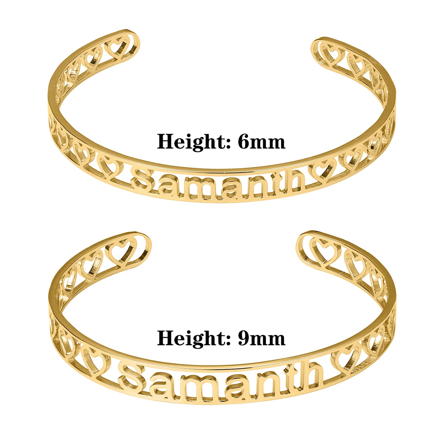 Nameplate Letter Bangles QB173