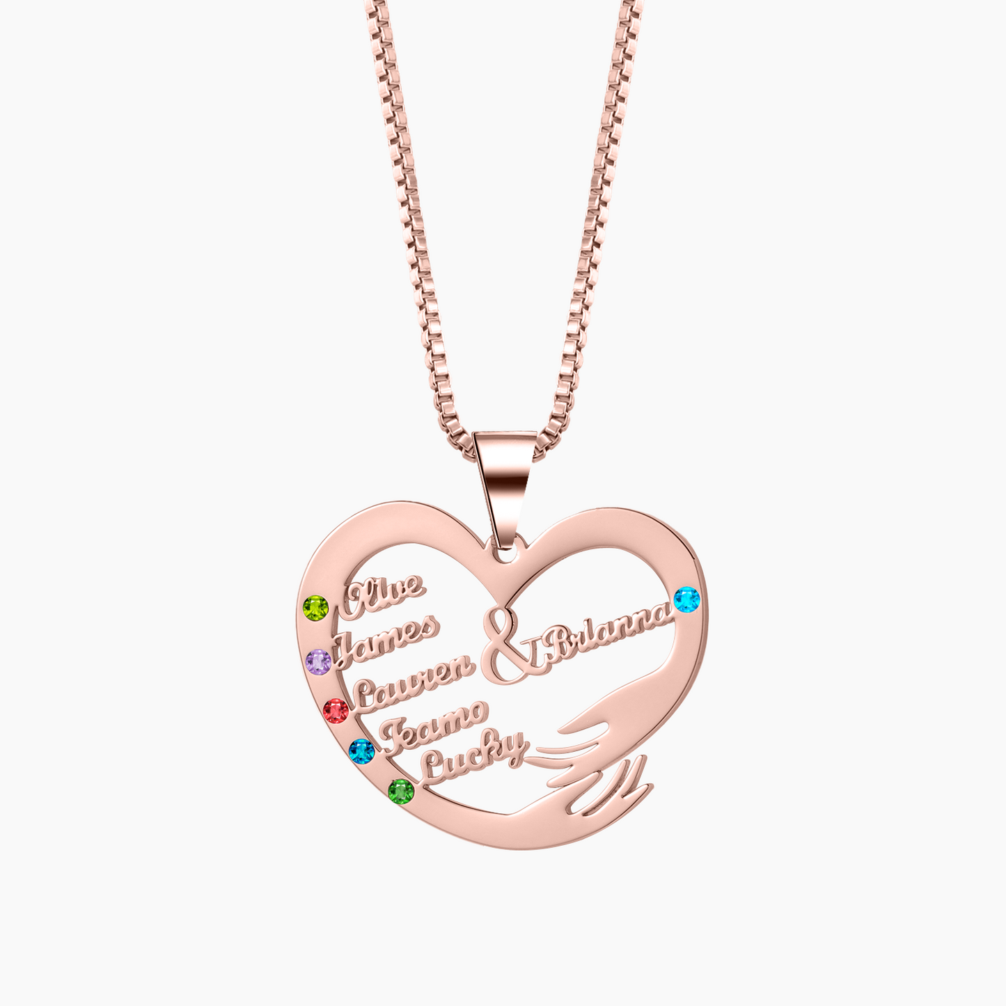 Family Nmae Embrace Necklace QN687