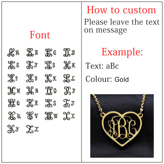 Love Heart Personalized Name Necklace