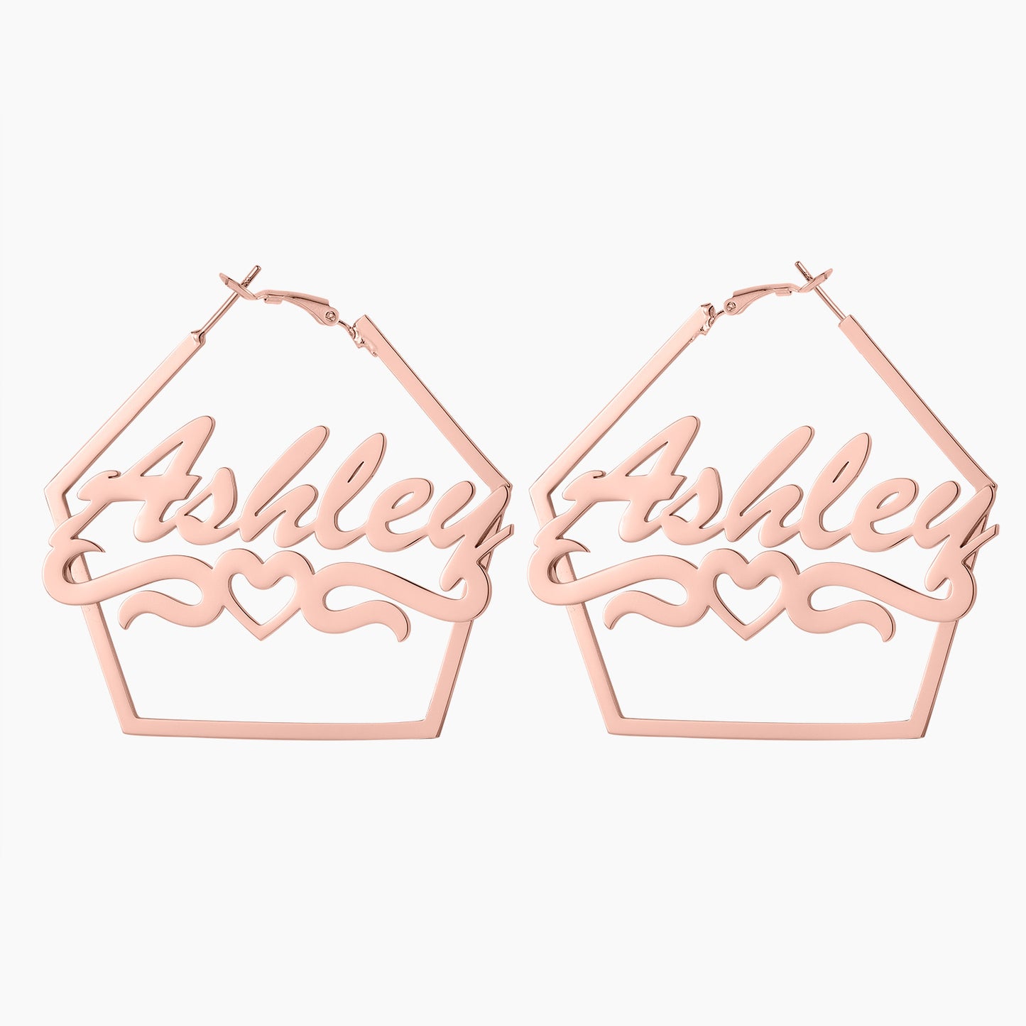 Boucles d'oreilles avec nom irrégulier QE604
