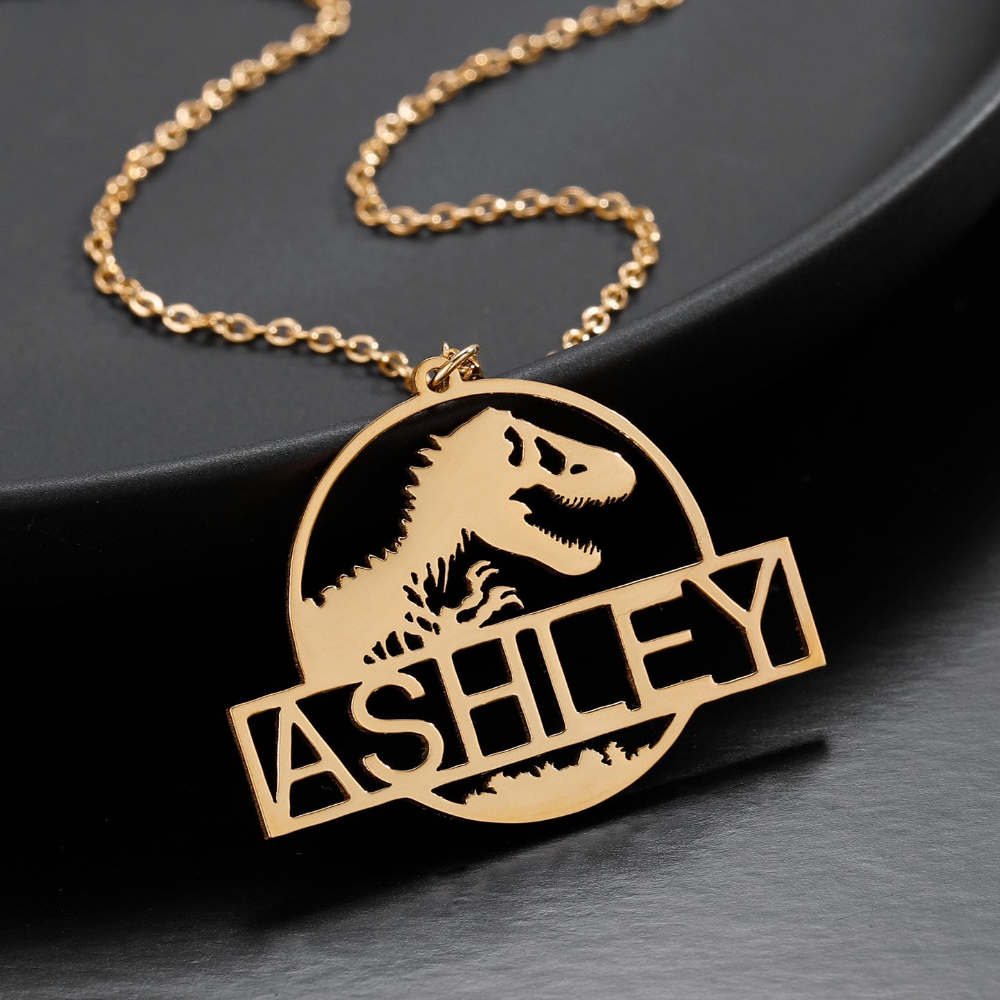 Custom Dinosaur Name Necklace QN338