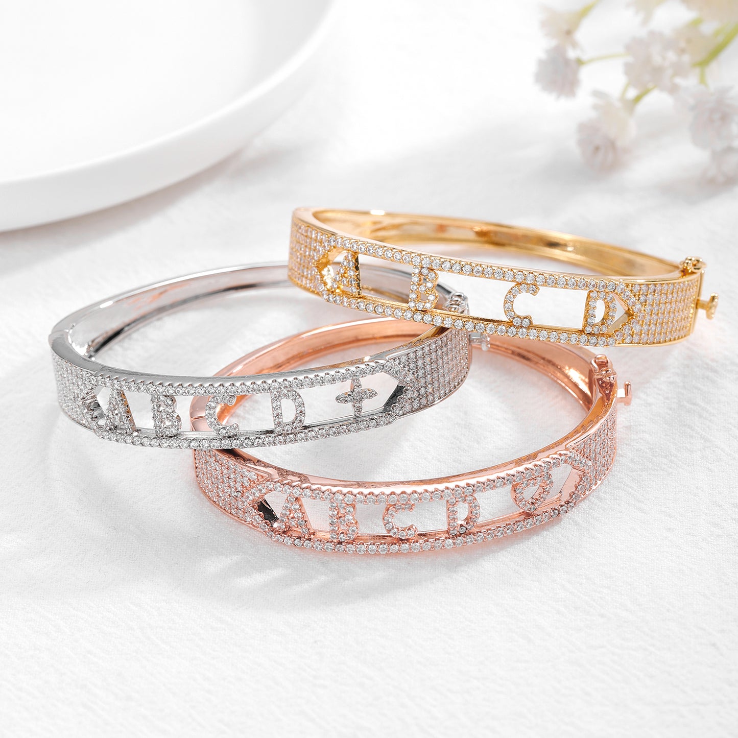 Zirconia Name Bracelet QB335