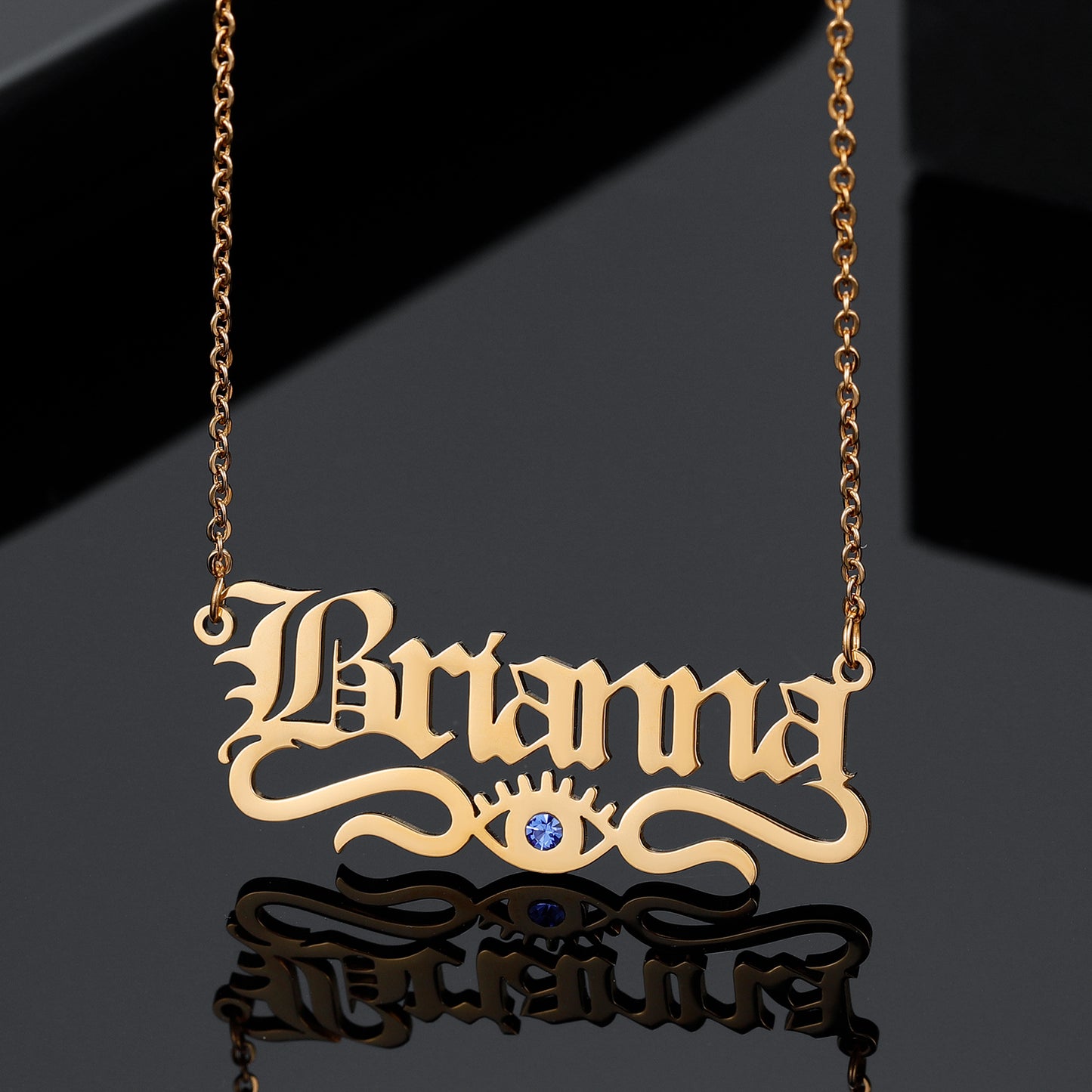 Old English Demon Eye Necklace QN463-F08