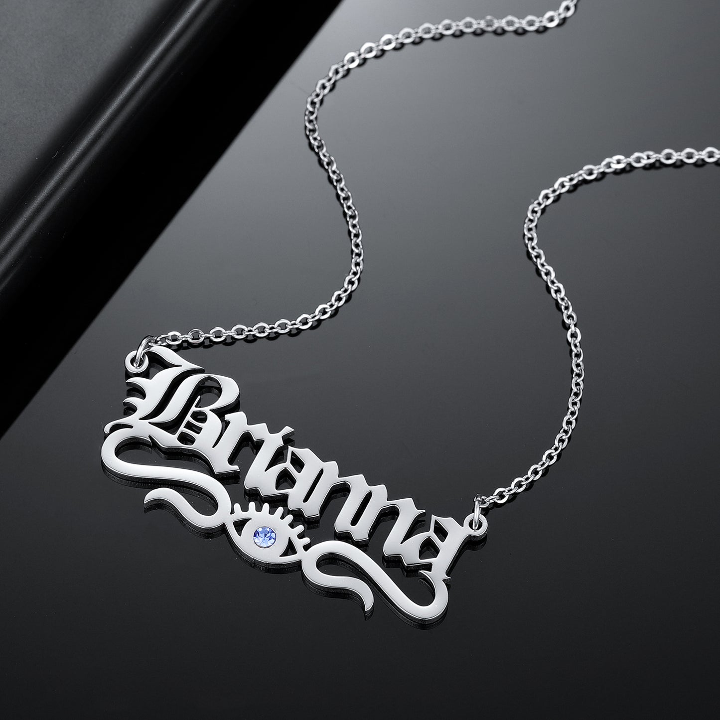 Old English Demon Eye Necklace QN463-F08