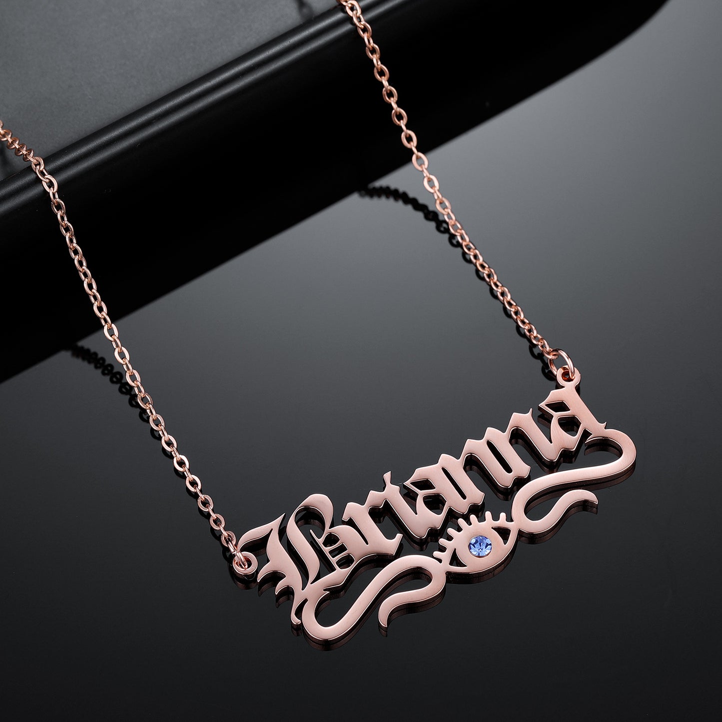 Old English Demon Eye Necklace QN463-F08