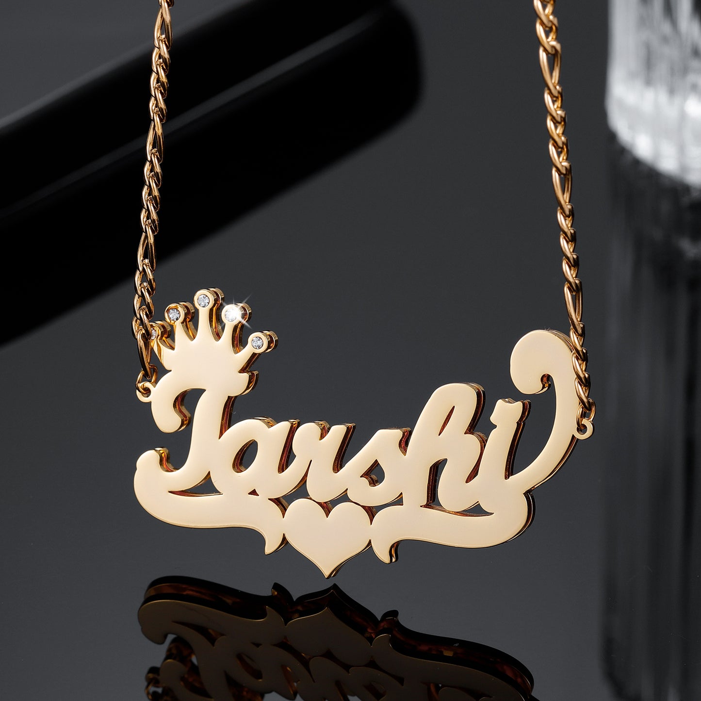 Crown Two Tone Necklace QN531