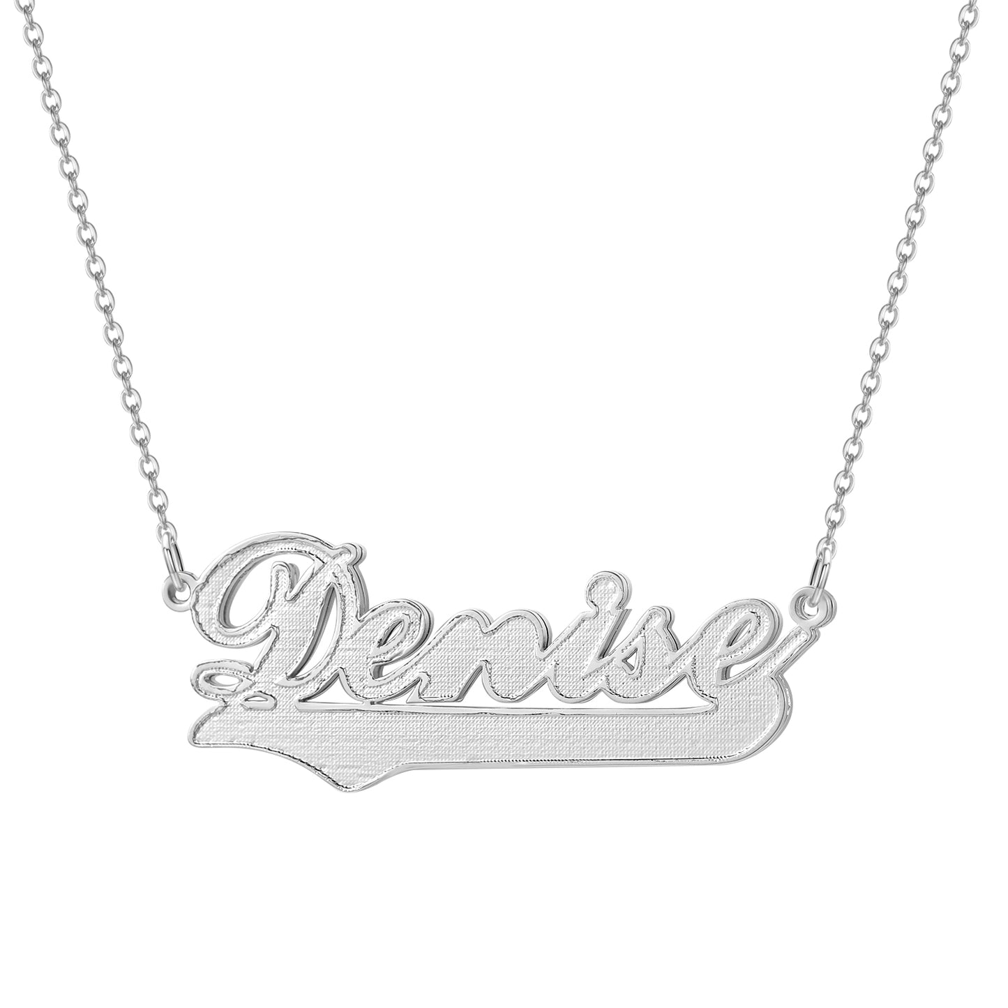Double Gold Name Necklace QN352-F15