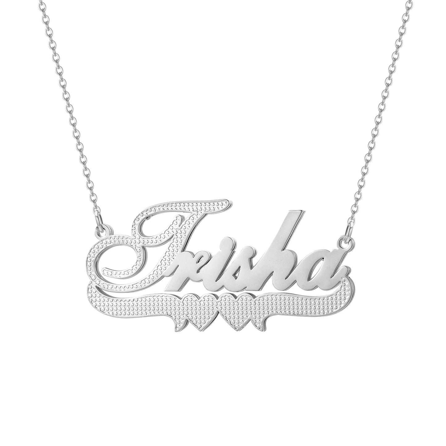 Double Gold Name Necklace QN353