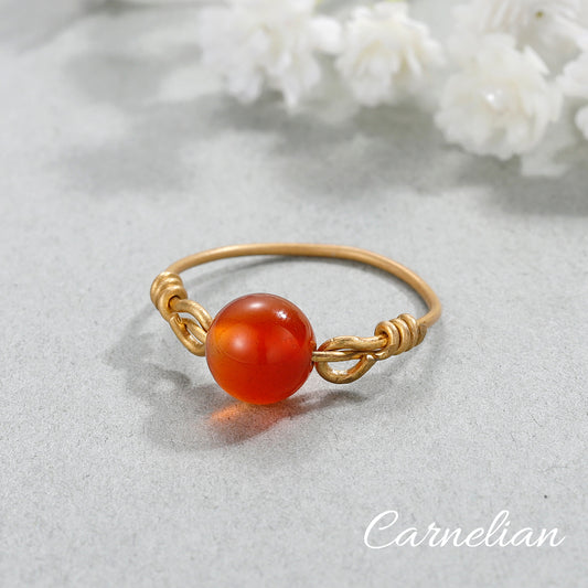 Carnelian Stone Ring SS446