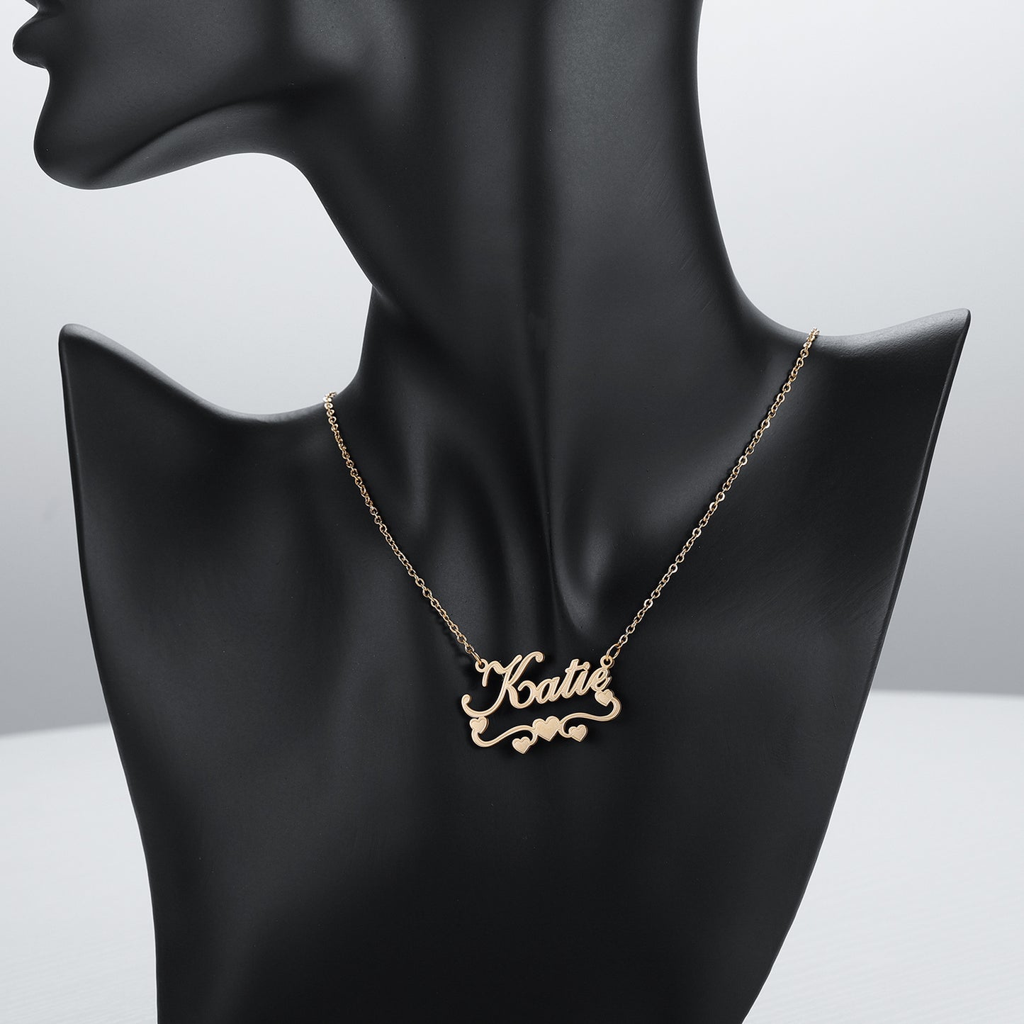 Name Necklace With Heart QN617