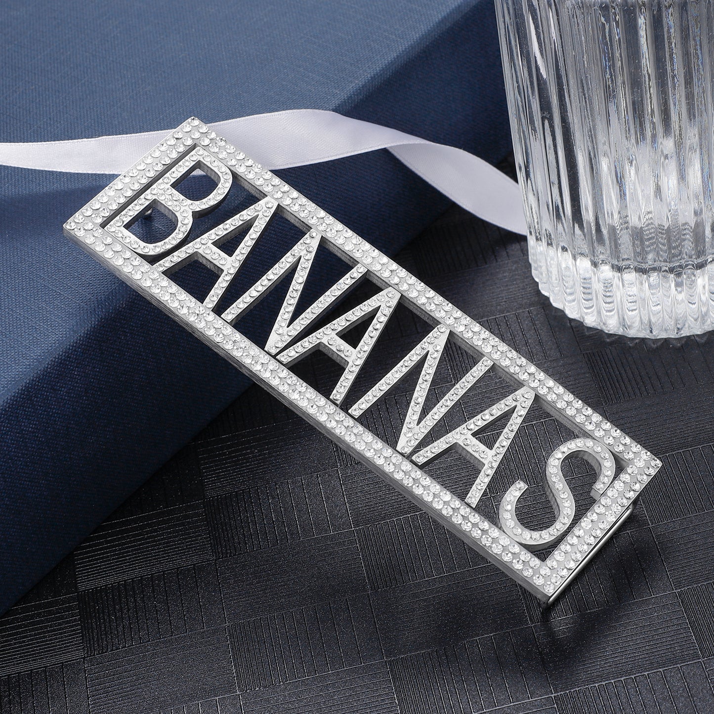 Diamant-Bananen-Gürtelschnalle mit individuellem Namen