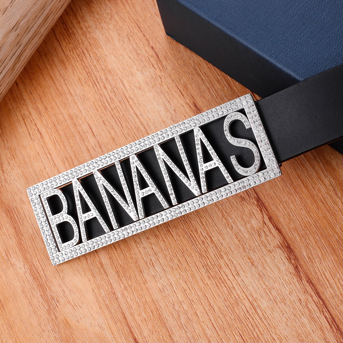 Diamant-Bananen-Gürtelschnalle mit individuellem Namen