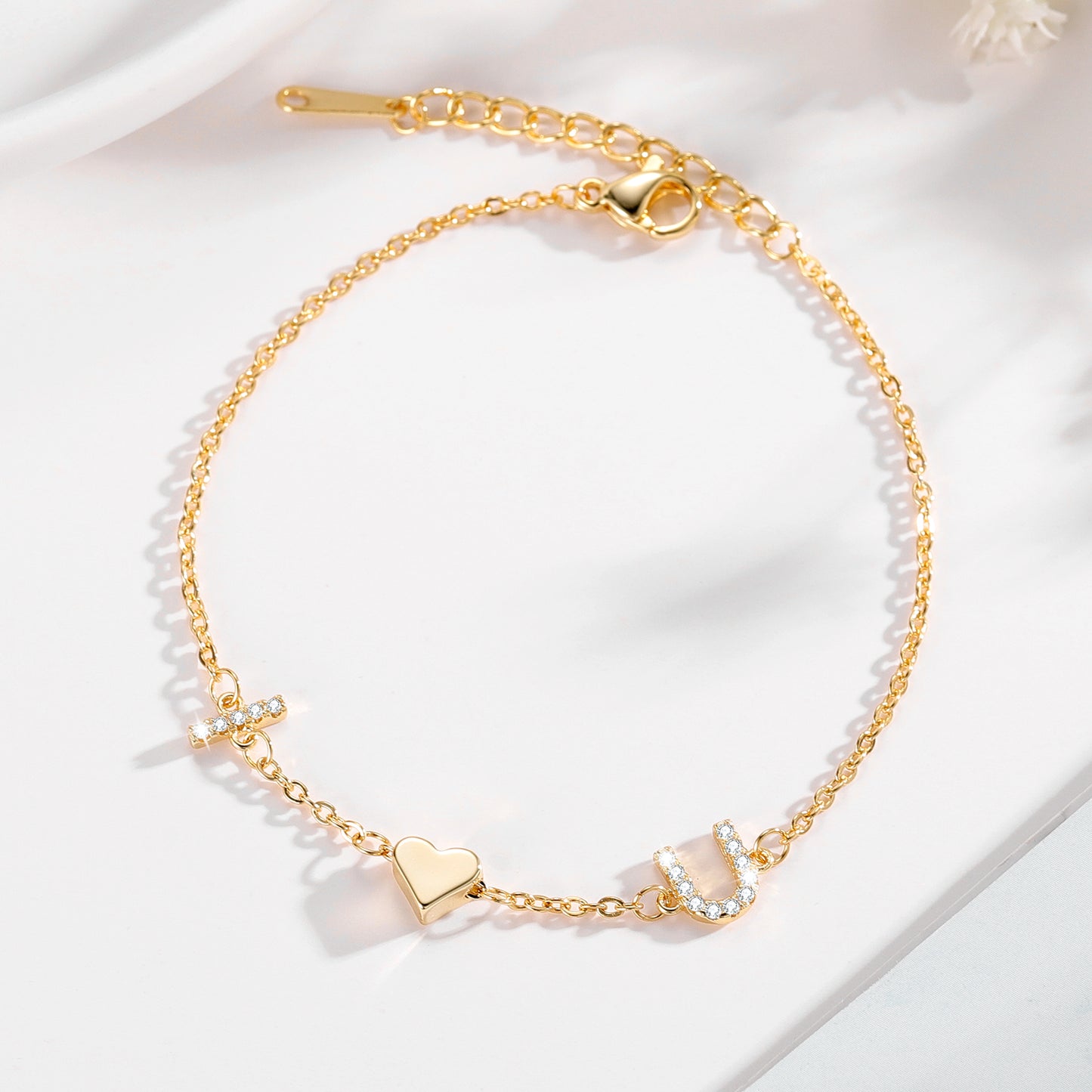 Diamond Letter Bracelet QB307