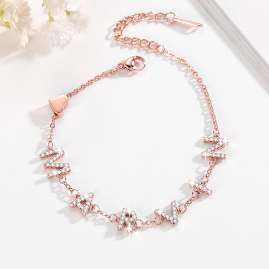 Diamond Letter Bracelet QB307