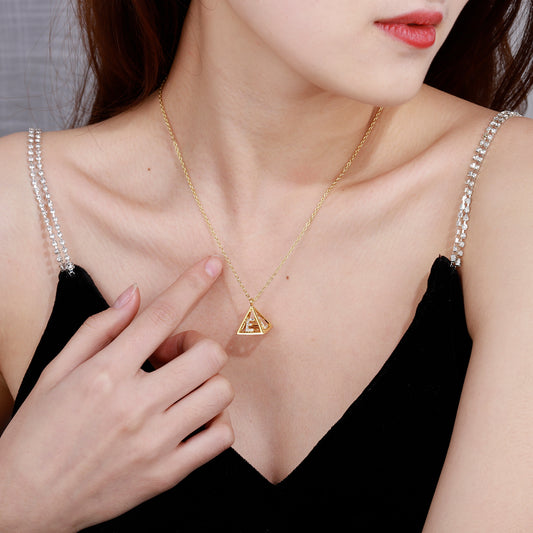 Egyptian Pyramid letter Pendant QN517