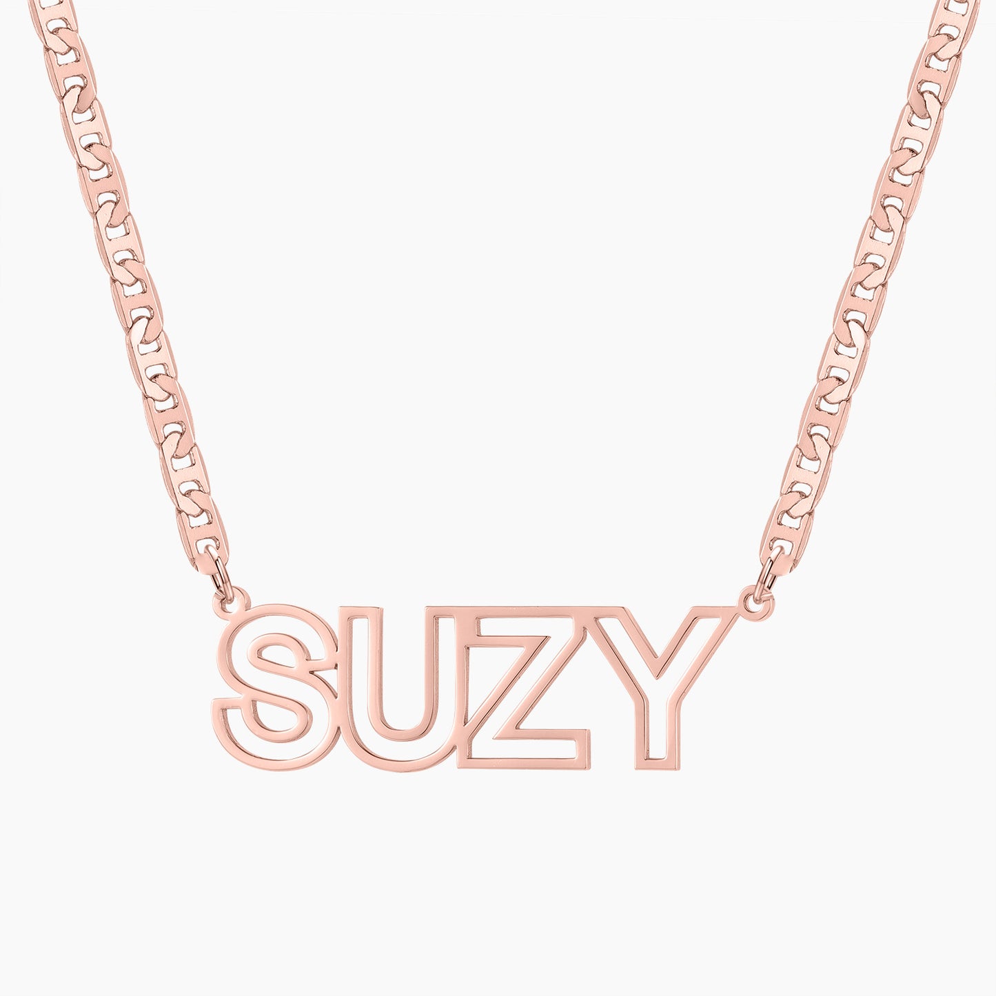 Hollow Name Necklace QN626