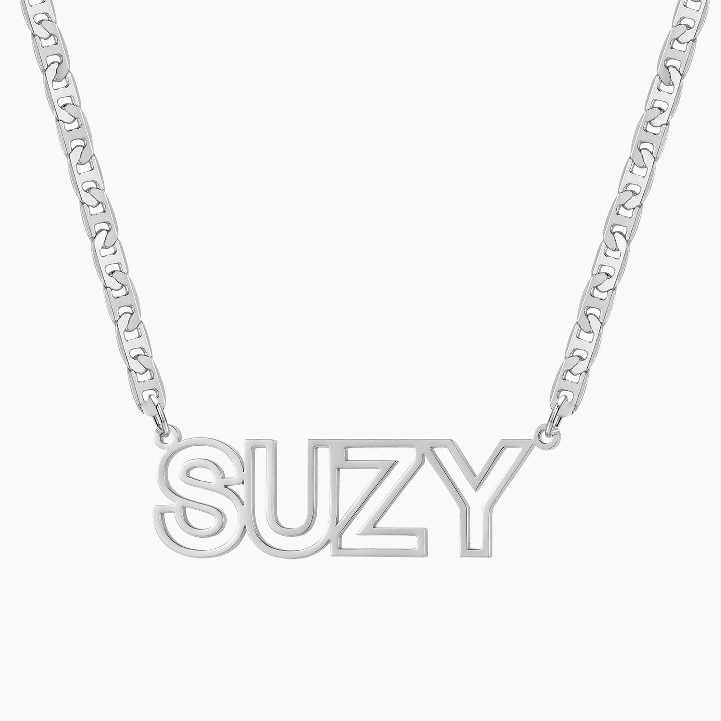 Hollow Name Necklace QN626