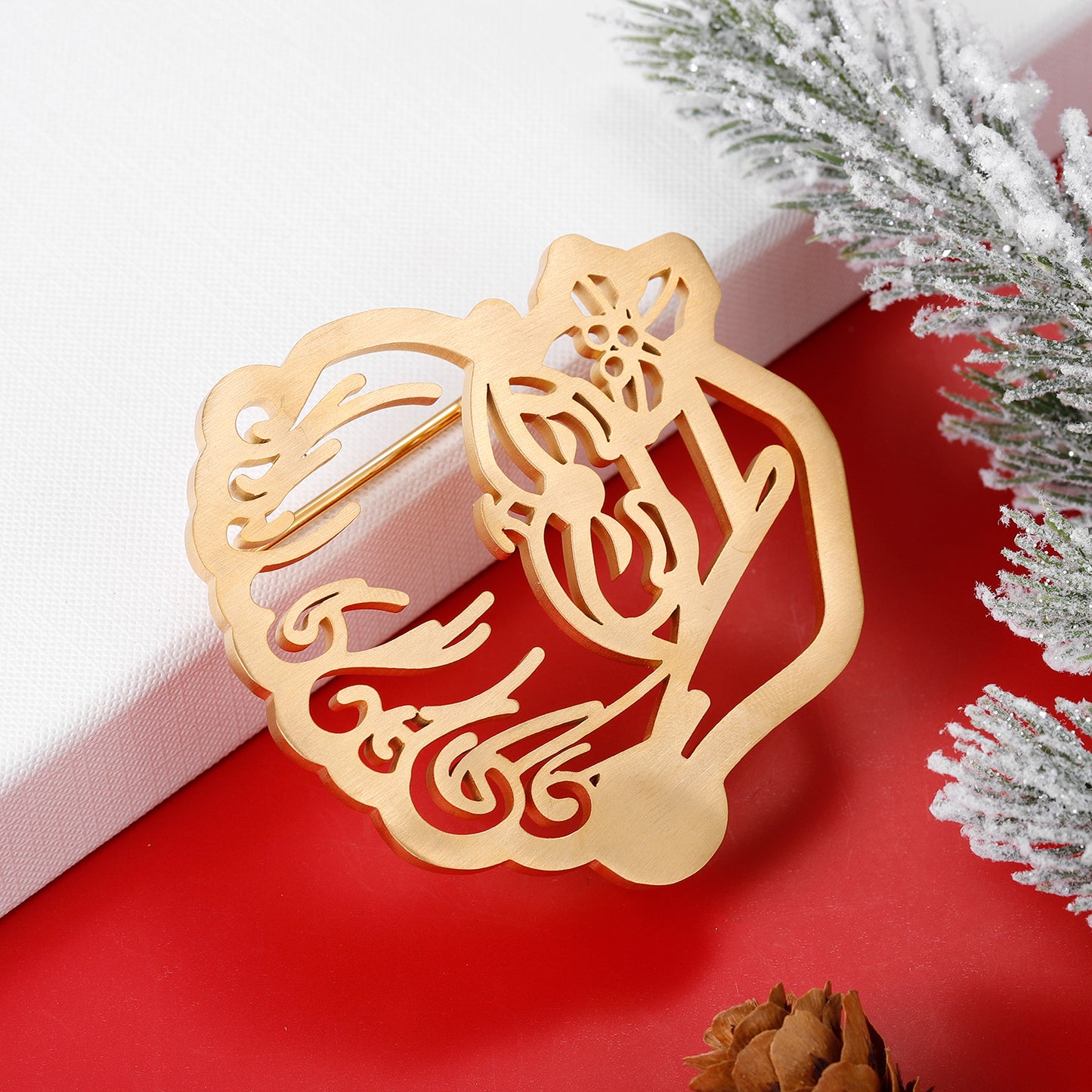 Weihnachts-Weihnachtsmann-Gürtelschnalle