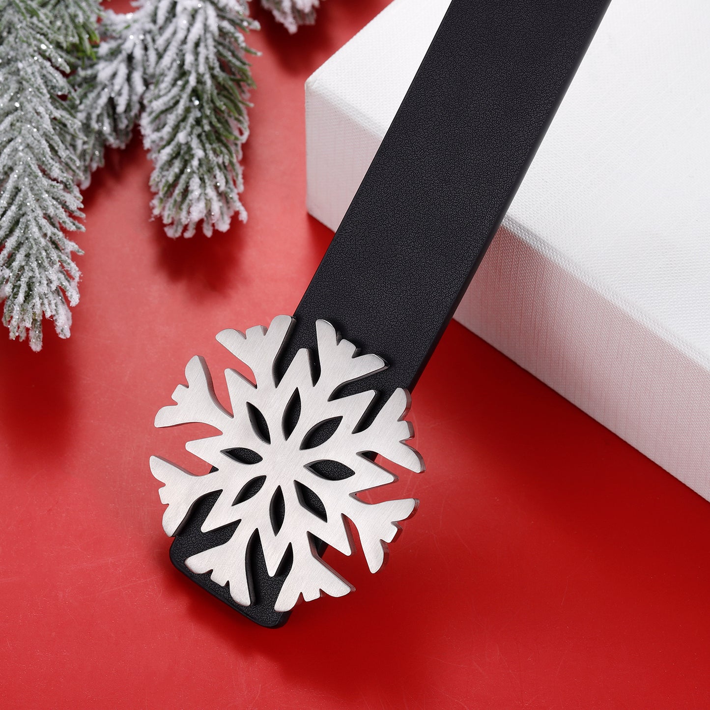Weihnachtsschneeflocken-Gürtelschnalle