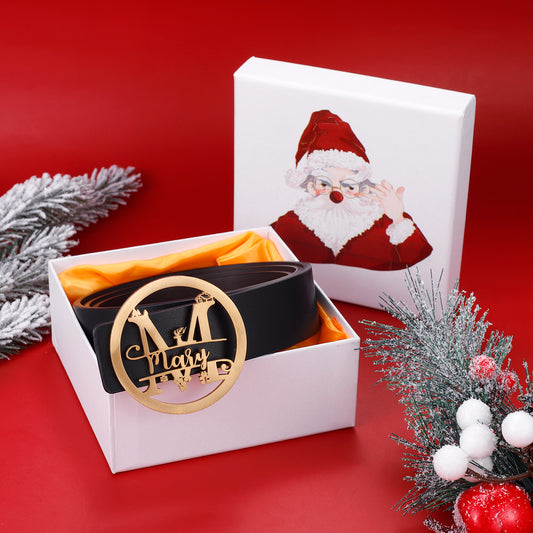 Christmas Custom Name Belt Buckle