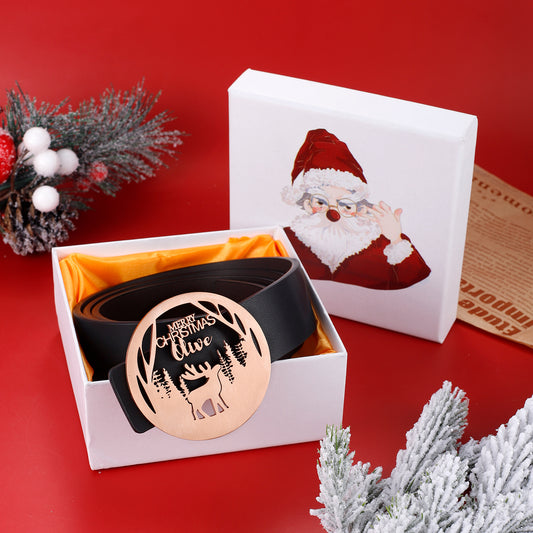 Christmas Custom Name Belt Buckle