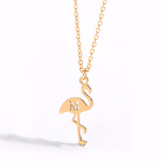 Bracelet/Collier Lettres Flamingo Pour Femme QB329 QN323